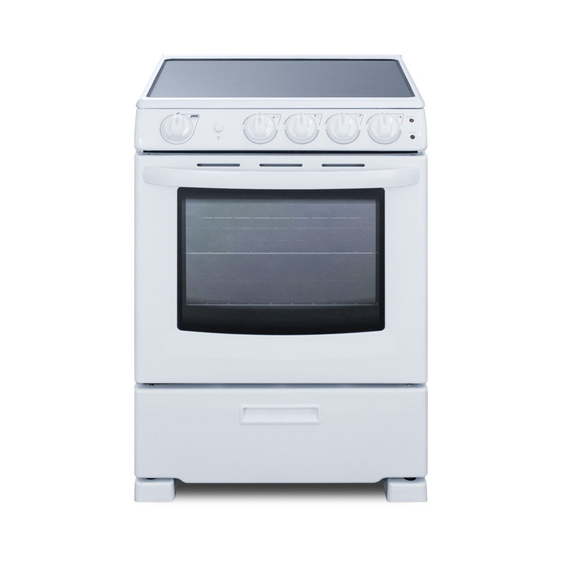 Summit Appliance SmoothTop SlideIn Look 24" 2.9 cu ft. Freestanding